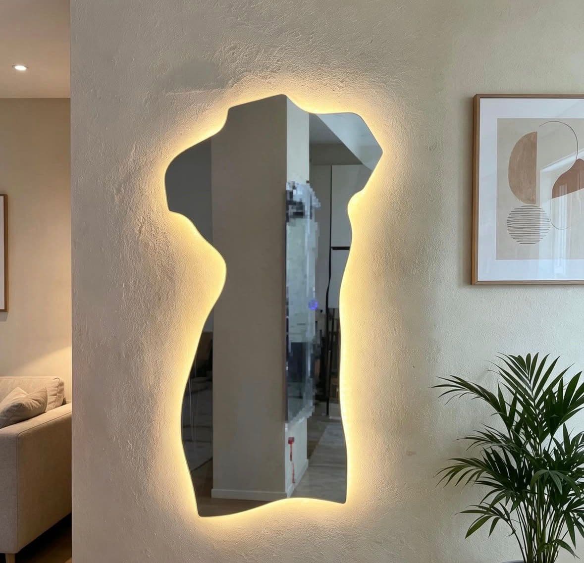 NUEVO DISEÑO ESPEJO CON LUCES LED 3 TURNOS