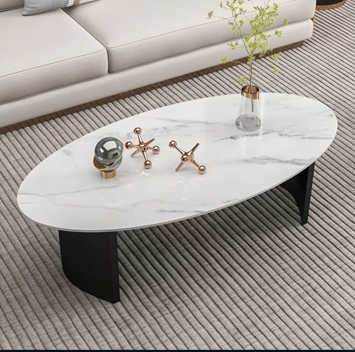 Mesa de Centro Moderna Ovalada