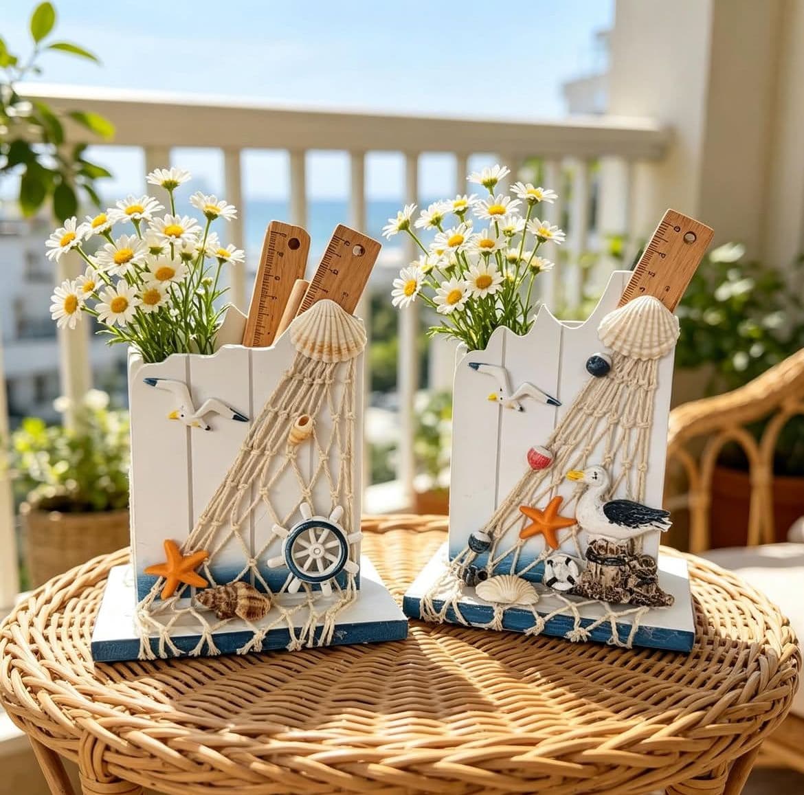 Portalápices Decorativo Estilo Náutico