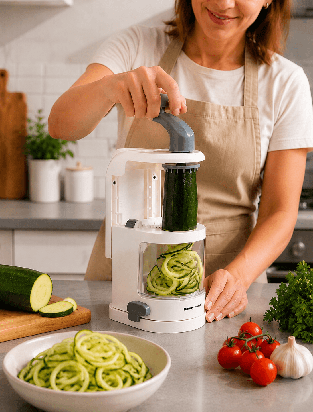 Cortador Espiral de Verduras Multifuncional Manual