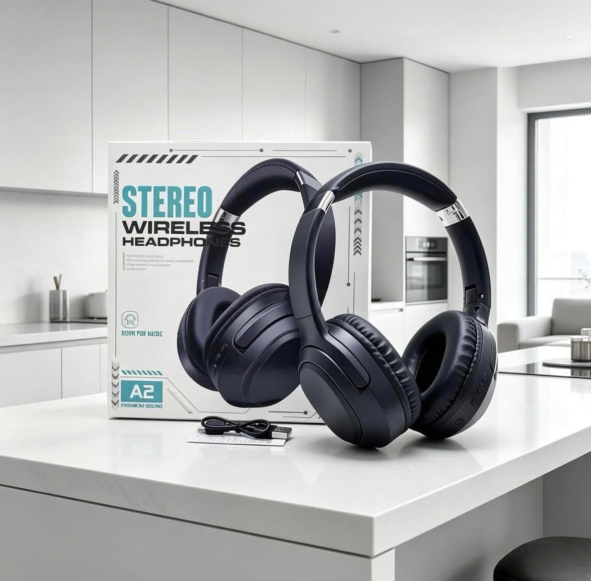 #2M-Audífonos Bluetooth Inalámbricos Stereo Hi-Fi