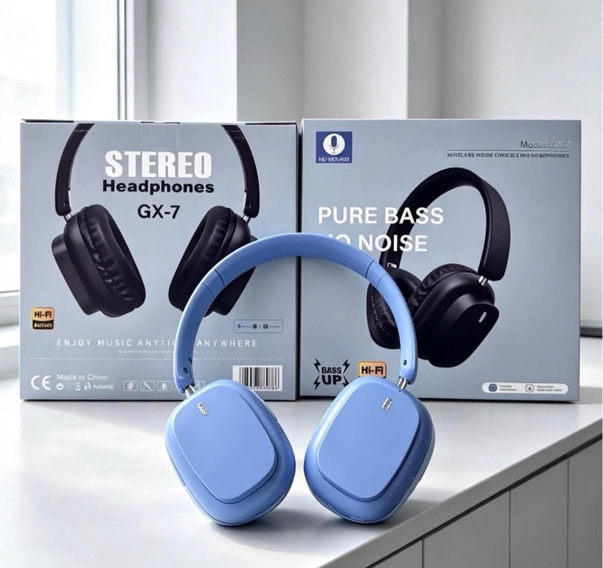 #2M-Audífonos Bluetooth Inalámbricos GX-7 Pure Bass