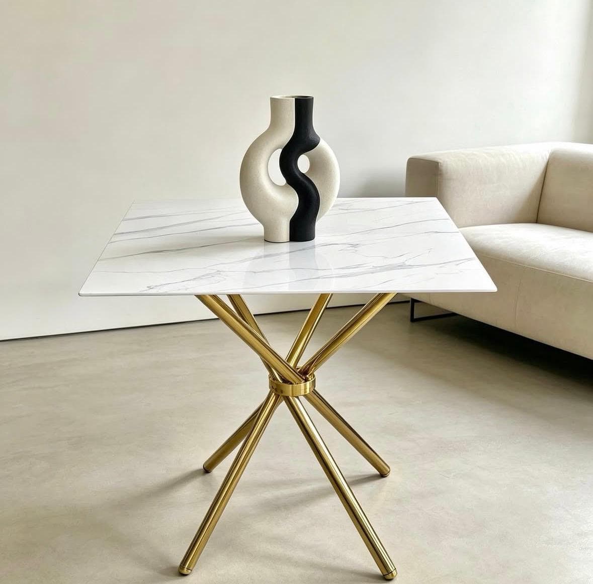 #2M-Mesa Moderna con Acabado Tipo Mármol – Elegancia y Estilo para tu Hogar