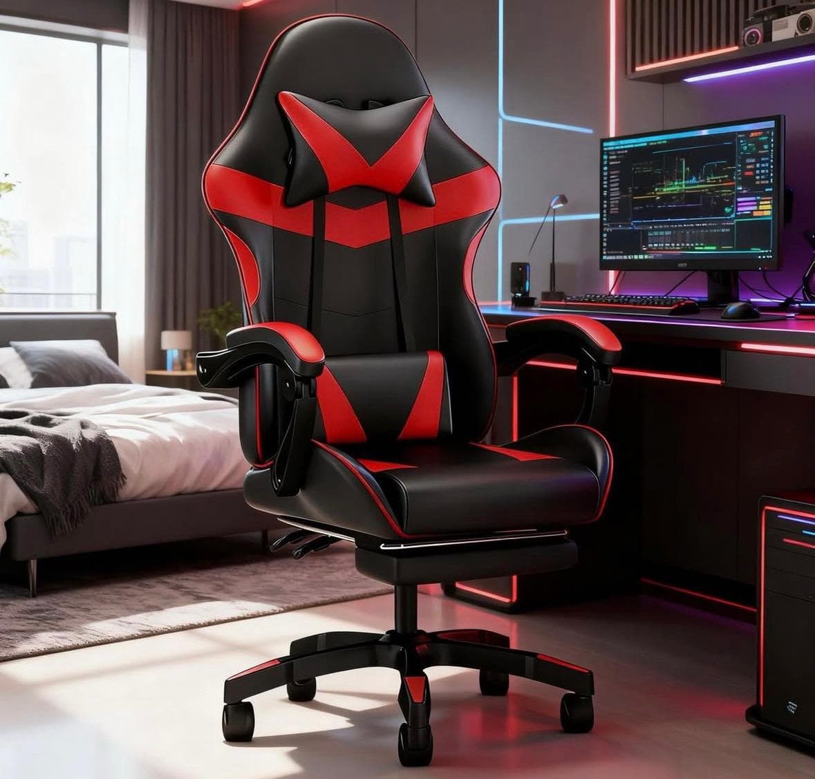 #2M-Silla Gamer Ergonómica Premium – Máximo Confort para Trabajo y Entretenimiento