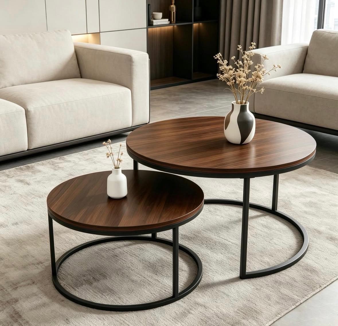 #2M-Juego de Mesas de Centro Modernas – Diseño Elegante y Funcional para tu Sala