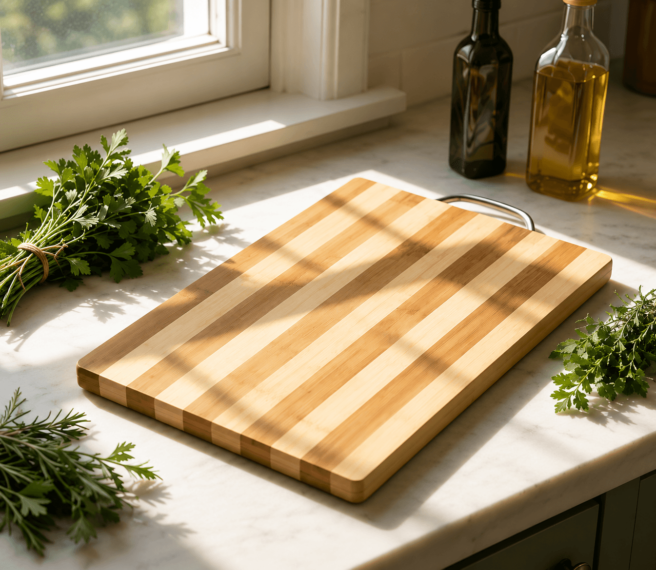 #2M-Tabla de Cocina de Bambú – 28 × 38 cm