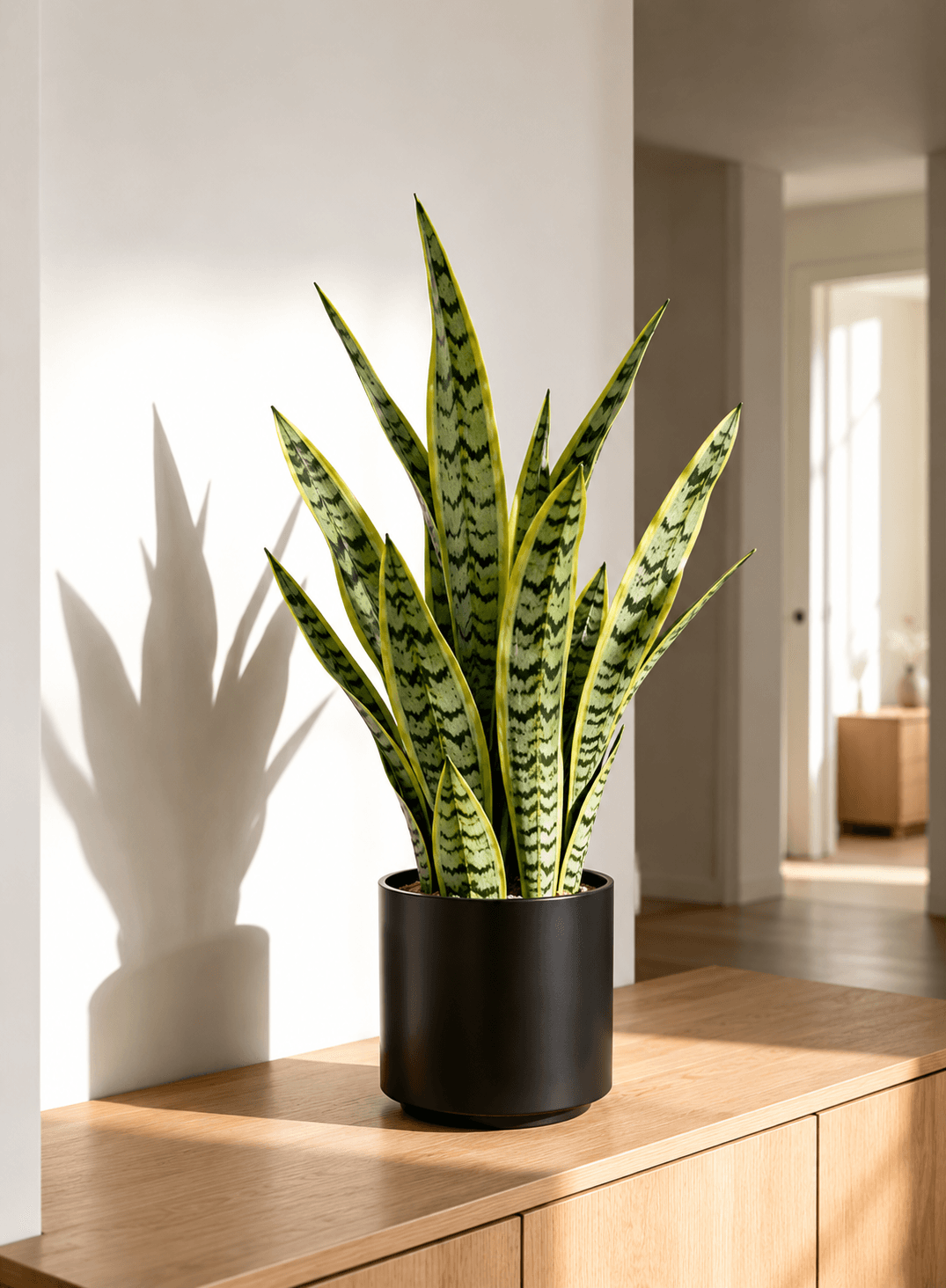 #2M-Planta Artificial Decorativa Estilo Sansevieria